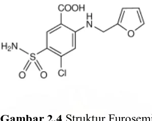 Gambar 2.4 Struktur Furosemid 