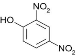 Gambar 2.3. Rumus bangun 2,4-dinitrofenol 