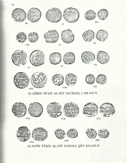 Gambar 4 : Mata wang Kerajaan Mamluk (Balog,1879) 