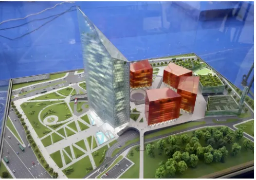 Fig. 1. Model of the Gazprom Centre in Minsk (construction launched on the 21st of August) 