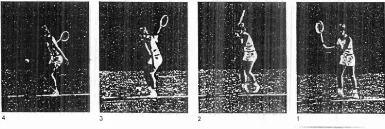 Gambar 1. Rangkaian Gerakan Ruck Swing Sumber : Deutscher Tennis Bund ( 1983) 