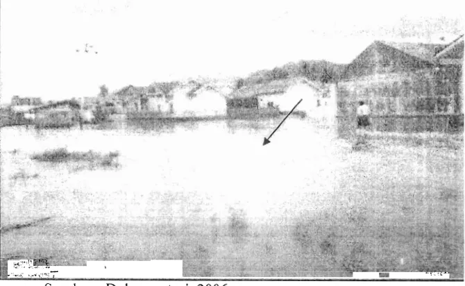 Gambar IV.5 Icondisi Banjir di Perumahan Lubul~ Intan 
