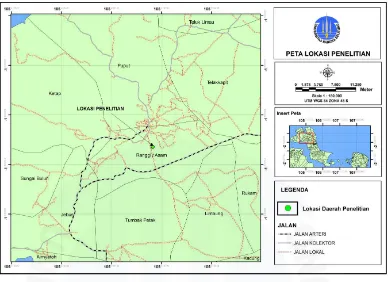 Gambar 1. Peta Wilayah Desa Ranggi Asam Kecamatan Jebus Kabupaten Bangka 