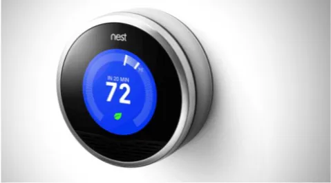 Gambar 2 : Nest Smart Thermostat peranti penjimatan.