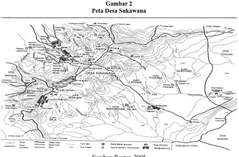 Gambar 2 Peta Desa Sukawana 