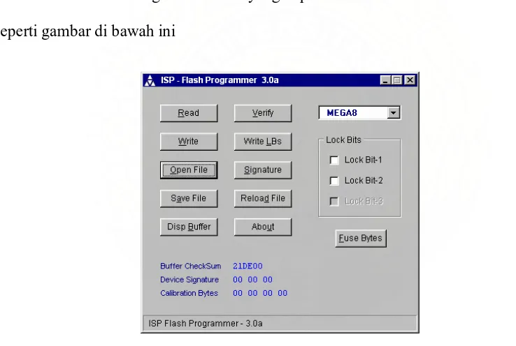 Gambar  4.  ISP- Flash Programmer 3.a 