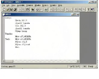 Gambar 2.5  8051 Editor, Assembler, Simulator IDE 