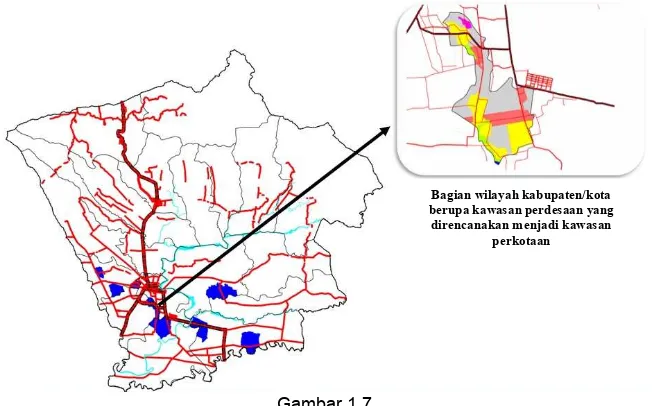 Gambar 1.6 Lingkup Wilayah RDTR Berdasarkan Kawasan Strategis Kabupaten/Kota  
