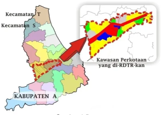 Gambar 1.4 Lingkup Wilayah RDTR Berdasarkan Kawasan Fungsional 