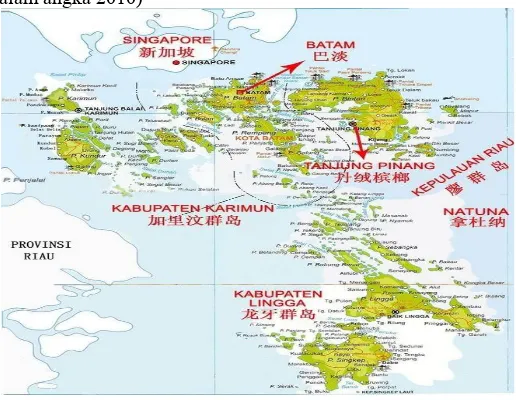 Gambar 1. Peta Kepulauan Riau 