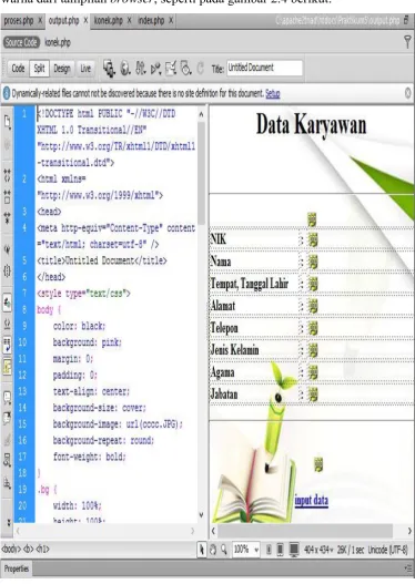 Gambar 2.4 Tampilan File Output.php 