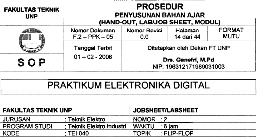 Gambar Rangkaian Percobaan : 