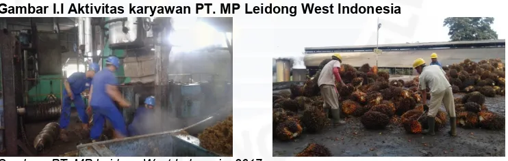 Gambar I.I Aktivitas karyawan PT. MP Leidong West Indonesia