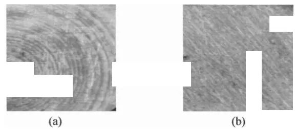 Gambar 9. Struktur mikro permukaan baja yang dilihat dengan mikroskop stereo dengan perbesaran 40x (a) sebelum dilapisi asam palmitat 7 ppm, (b) setelah dilapisi asam palmitat 7 ppm
