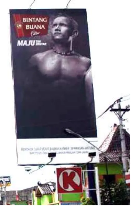 Gambar 2. Billboard Bintang Buana Filter yang terdapat di Jl Colombo Yogyakarta  (sumber: Bakhtiar Alfan, 2010)