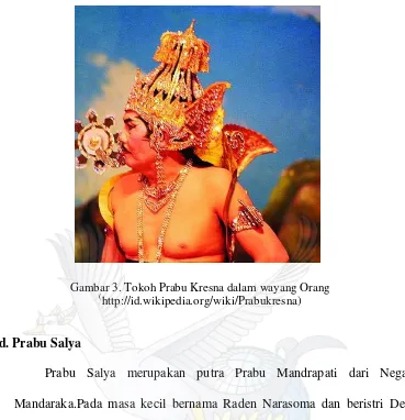 Gambar 3. Tokoh Prabu Kresna dalam wayang Orang 