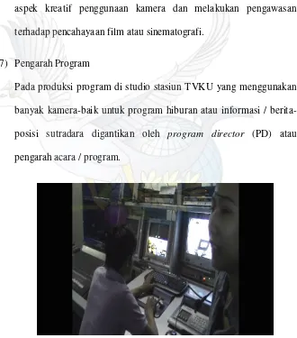 Gambar 6: Ruangan Master Control TVKU (Sumber: interview dan observasi pada TVKU Semarang: 2012) 