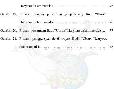 Gambar 19. Proses  tahapan penentuan gelap terang Budi “Ubrux” 