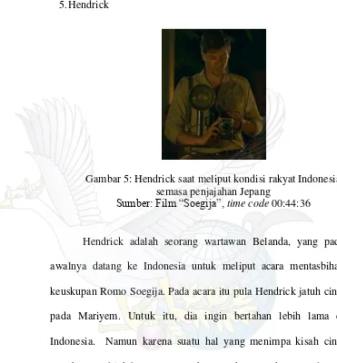 Gambar 5: Hendrick saat meliput kondisi rakyat Indonesia 