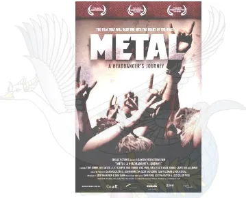 Gambar 1: Cover film dokumenter Sam. Dunn,  Metal A Headbanger’s Journey 