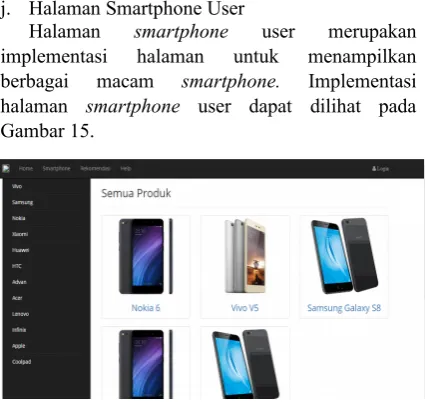 Gambar 14. Halaman Perhitungan Perankingan