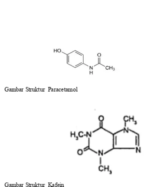 Gambar Struktur  Paracetamol