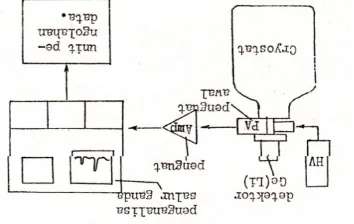 Gambar 2  Perangkat Spektrometri sinar-γ  (Susetyo 1984)