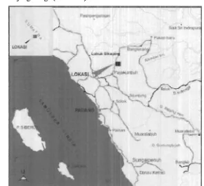 Gambar 1. Peta lokasi daerah penelitian Yumber : Abidin, H.Z. dan Harahap, B.H., 2007 