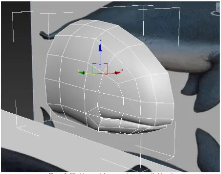 Figure 2. 3D object model construction using editable poly 