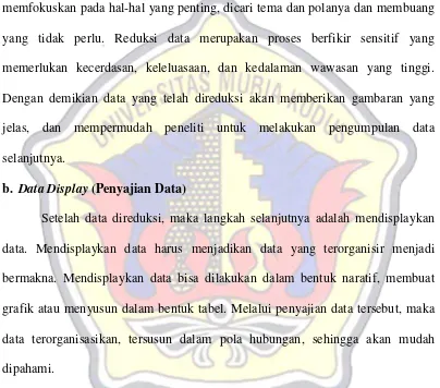 grafik atau menyusun dalam bentuk tabel. Melalui penyajian data tersebut, maka 