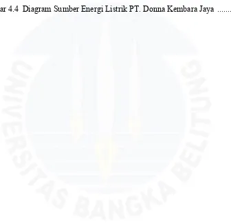 Gambar 4.4 Diagram Sumber Energi Listrik PT. Donna Kembara Jaya .......