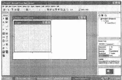 Gambar 2.1 Lingkung Kerja Visual Basic 