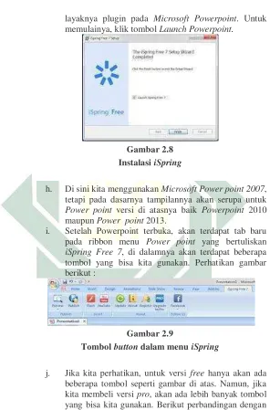 Instalasi Gambar 2.8 iSpring 