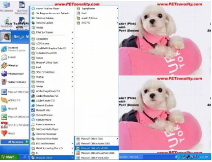 Gambar 5.1.a Tampilan Cara Mengaktifkan Microsoft Excel dengan cara 1  