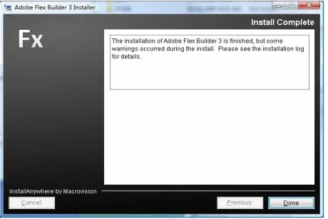 Gambar 4.8 Tampilan Awal Adobe Flex Builder 3.0 