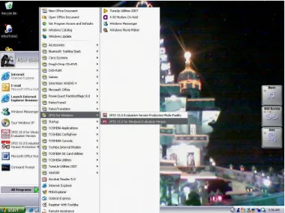 Gambar 4.1 Tampilan saat membuka SPSS pada Windows 