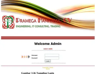 Gambar 3.26 Tampilan Login 