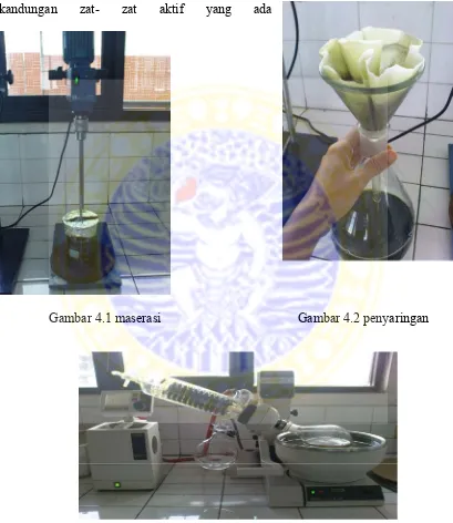 Gambar 4.3 rotary evaporator 