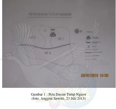 Gambar 1 : Peta Dusun Tutup Ngisor 