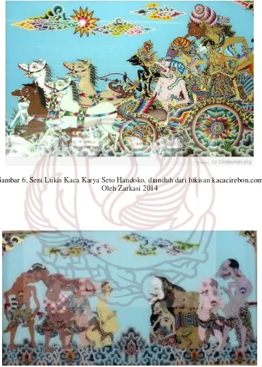 Gambar 6, Seni Lukis Kaca Karya Seto Handoko, diunduh dari lukisan kacacirebon.com 
