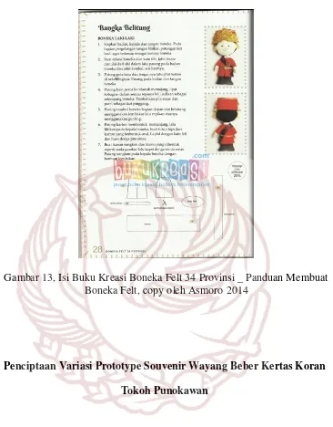 Gambar 13, Isi Buku Kreasi Boneka Felt 34 Provinsi _ Panduan Membuat 