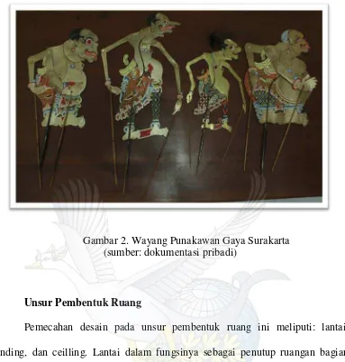 Gambar 2. Wayang Punakawan Gaya Surakarta 