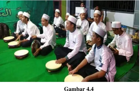 Gambar 4.4 Latihan hadrah setiap malam Rabu 