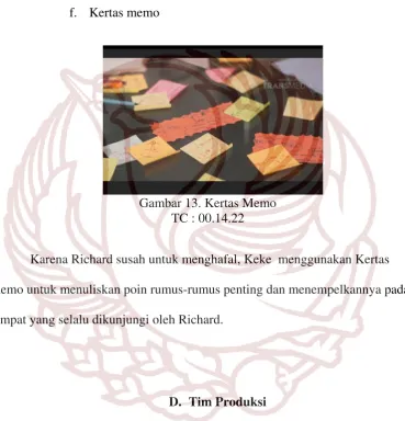 Gambar 13. Kertas Memo 