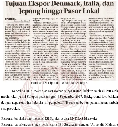 Gambar 15: Liputan media lokal Solopos. 