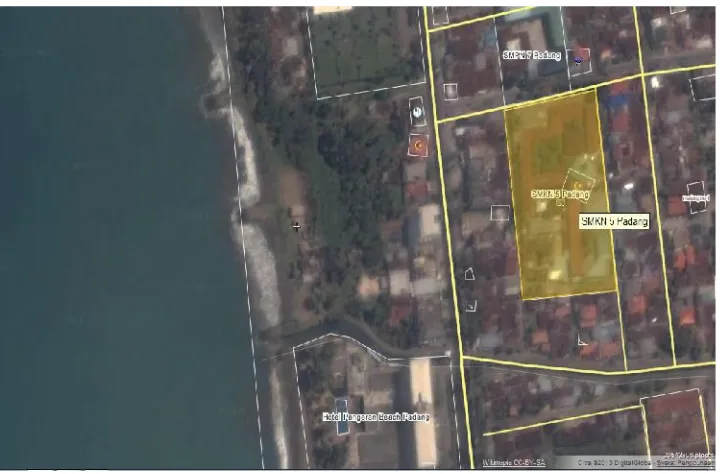 Gambar 1. Lokasi SMK N 5 Padang ( Sumber :Wikimapia, 2013)