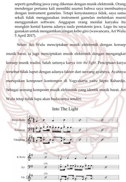 Gambar 8. Notasi Into The Light