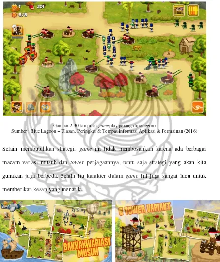 Gambar 2.30 tampilan gameplay perang diponegoro 
