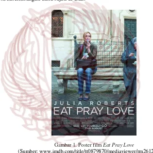 Gambar 1. Poster film Eat Pray Love 