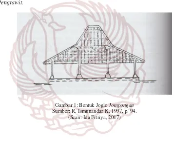 Gambar 1: Bentuk Joglo Jompongan 